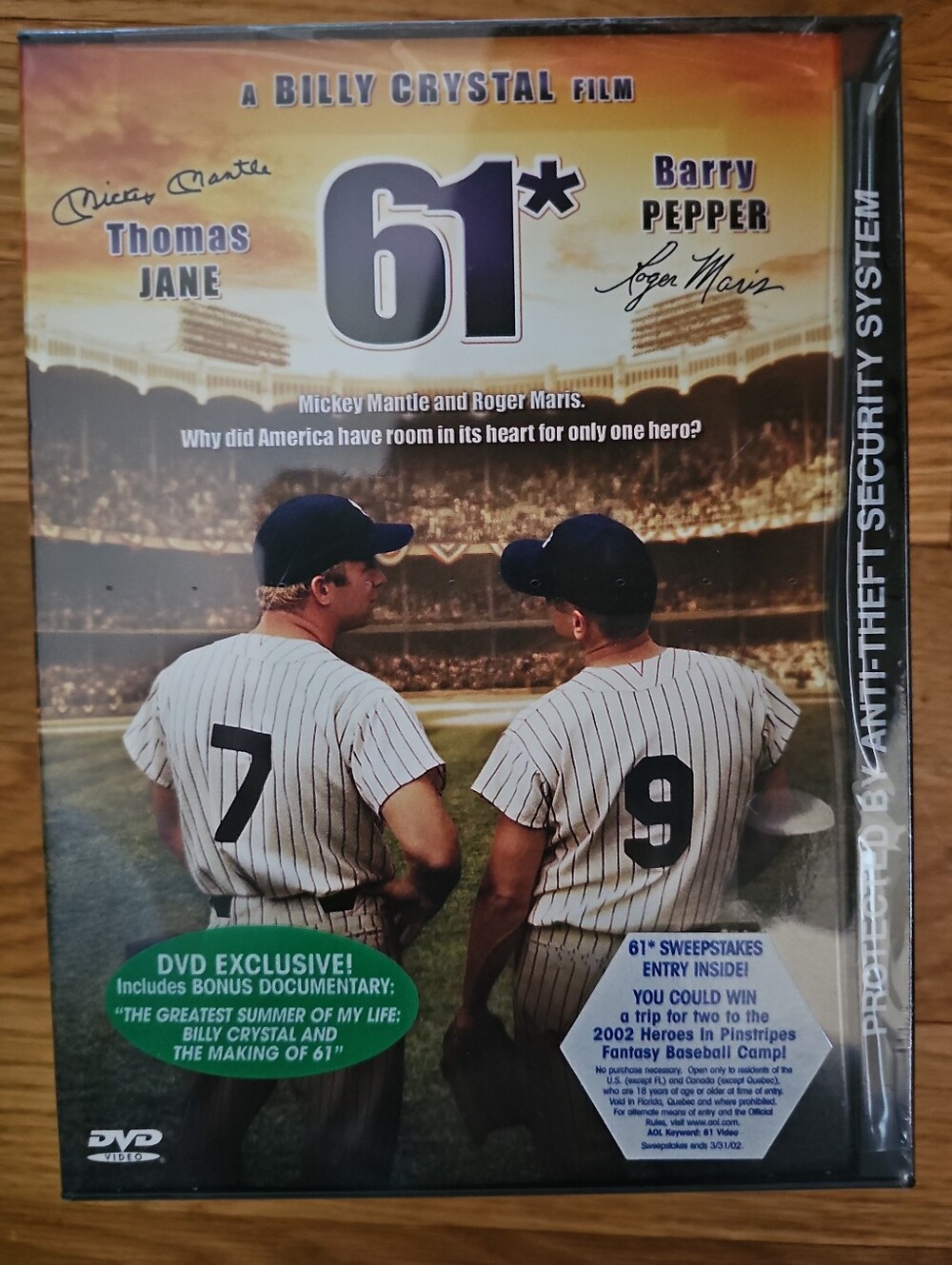 61 DVD Factory Sealed Billy Crystal Mickey Mantle Roger Maris Yankees Baseball